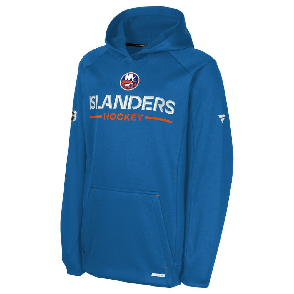New York Islanders Fanatics Youth Authentic Pro Rink Raglan Hoodie Royal