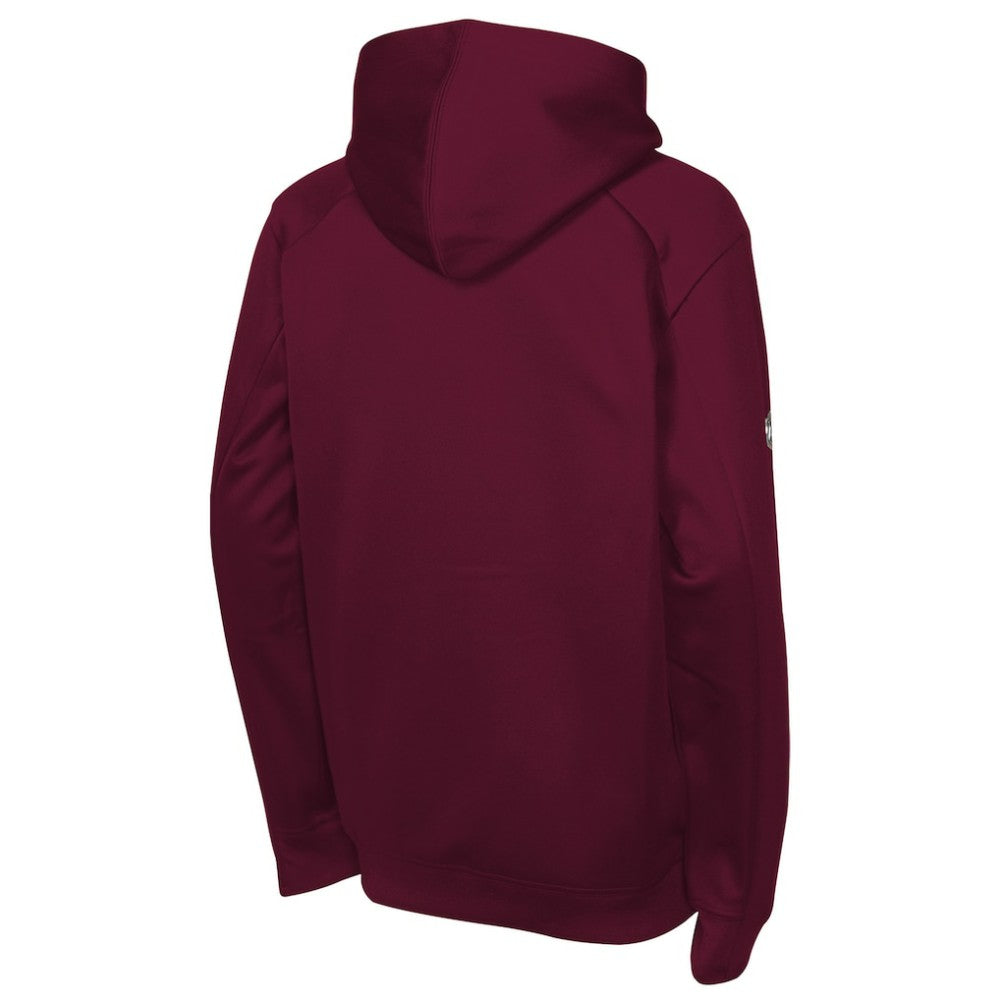 Colorado Avalanche Fanatics Youth Authentic Pro Rink Raglan Hoodie Burgundy