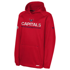 Washington Capitals Fanatics Youth Authentic Pro Rink Raglan Hoodie Red