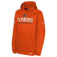 Philadelphia Flyers Fanatics Youth Authentic Pro Rink Raglan Hoodie Orange
