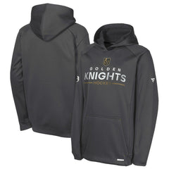 Vegas Golden Knights Fanatics Youth Authentic Pro Rink Raglan Hoodie Gray