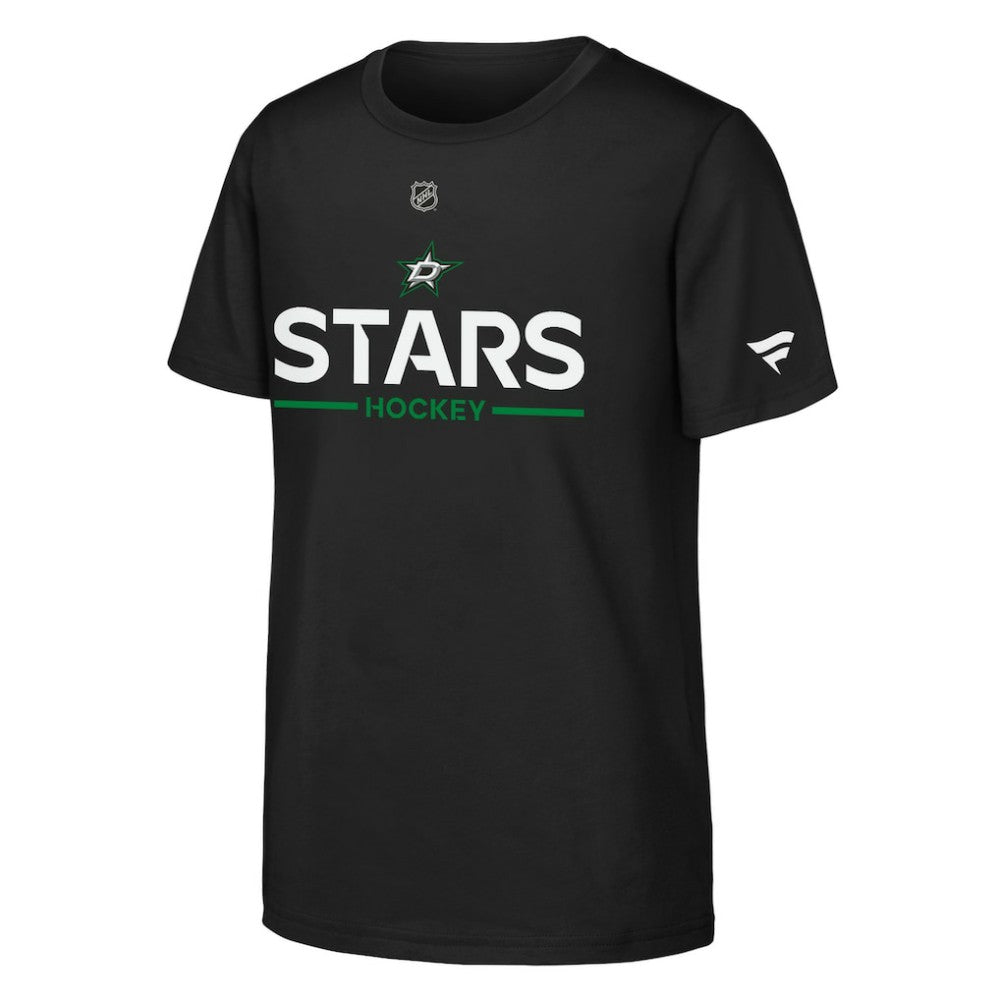 Dallas Stars Fanatics Youth Authentic Pro Wordmark T-Shirt Black