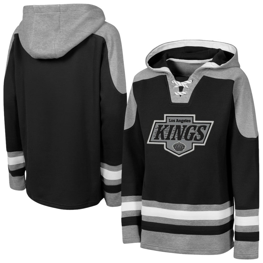 Los Angeles Kings Outerstuff Youth Ageless Must Have Home V-Neck Hoodie Black