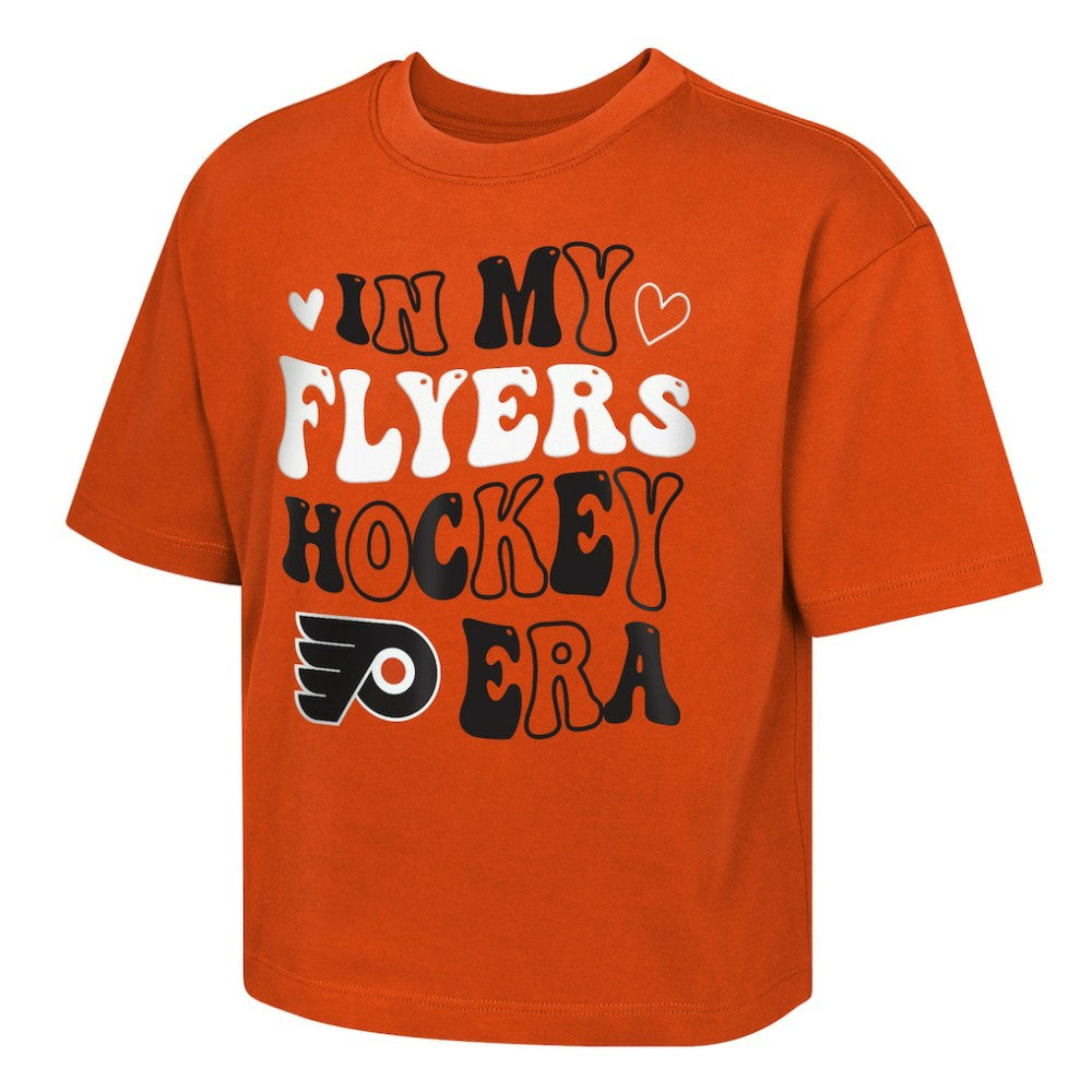 Philadelphia Flyers Outerstuff Girls Youth In My Era Boxy T-Shirt Orange
