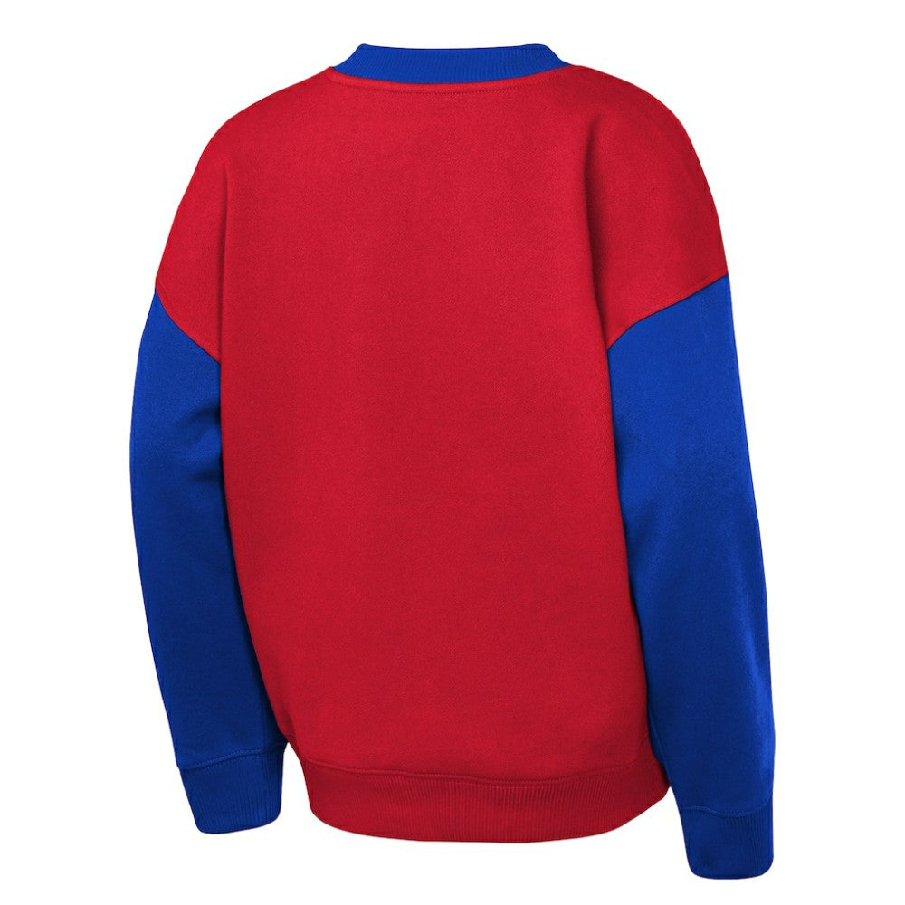 New York Rangers Outerstuff Youth Impact Player Sweatshirt Red/Blue