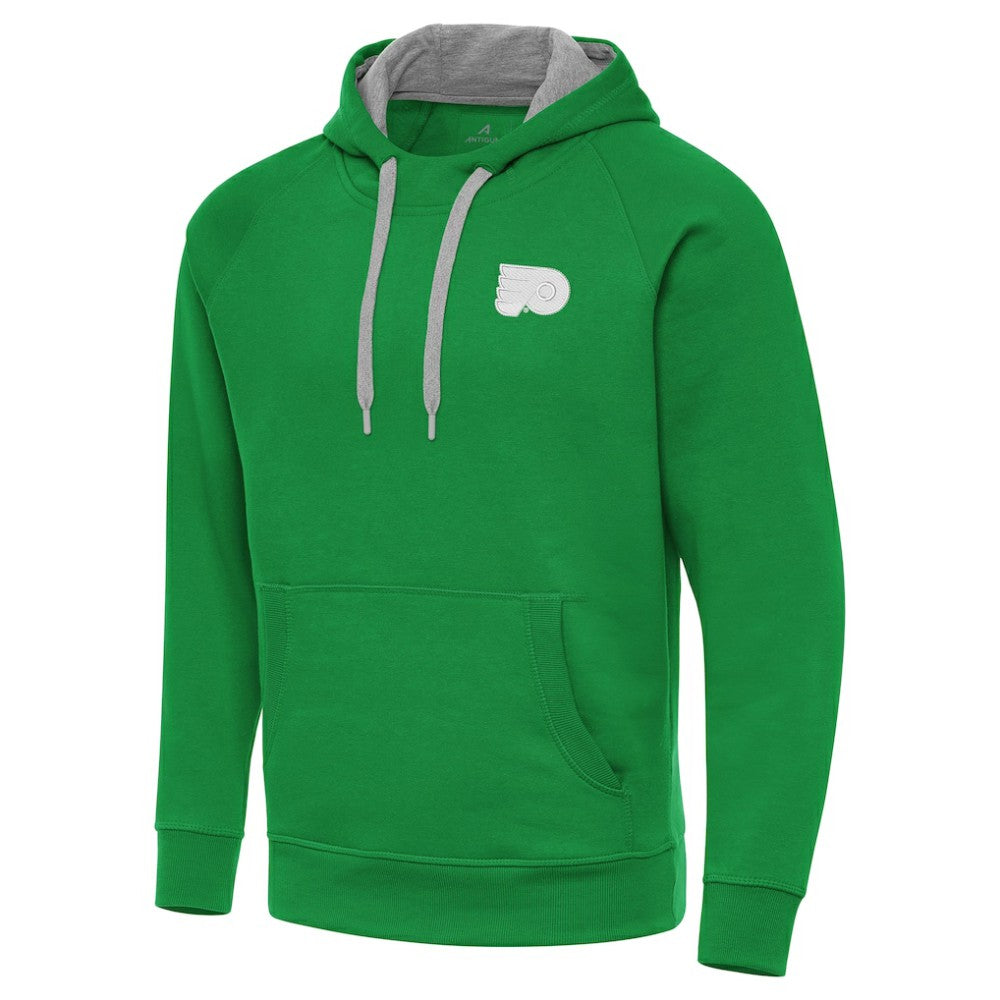 Philadelphia Flyers Antigua St. Patrick's Day Victory Pullover Hoodie Kelly Green