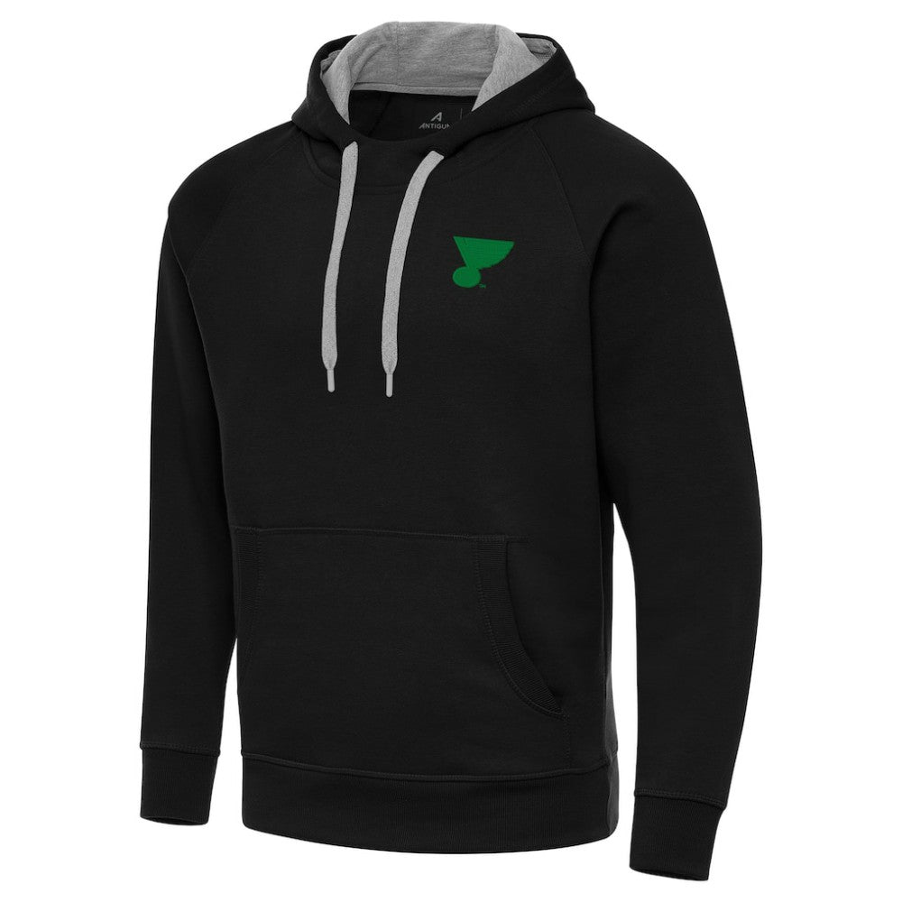 St. Louis Blues Antigua St. Patrick's Day Victory Pullover Hoodie Black