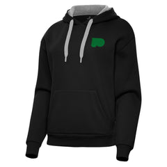 Philadelphia Flyers Antigua Women's St. Patrick's Day Victory Pullover Hoodie Black
