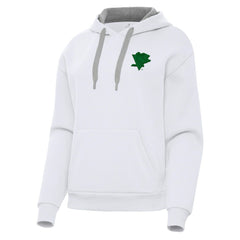 Pittsburgh Penguins Antigua Women's St. Patrick's Day Victory Pullover Hoodie White