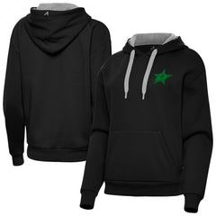Dallas Stars Antigua Women's St. Patrick's Day Victory Pullover Hoodie Black