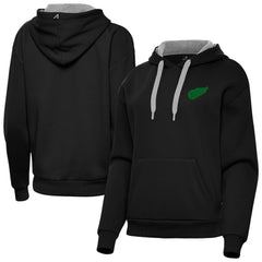 Detroit Red Wings Antigua Women's St. Patrick's Day Victory Pullover Hoodie Black