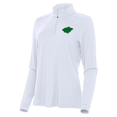 Minnesota Wild Antigua Women's St. Patrick's Day Intent Quarter-Zip Performance Pullover White