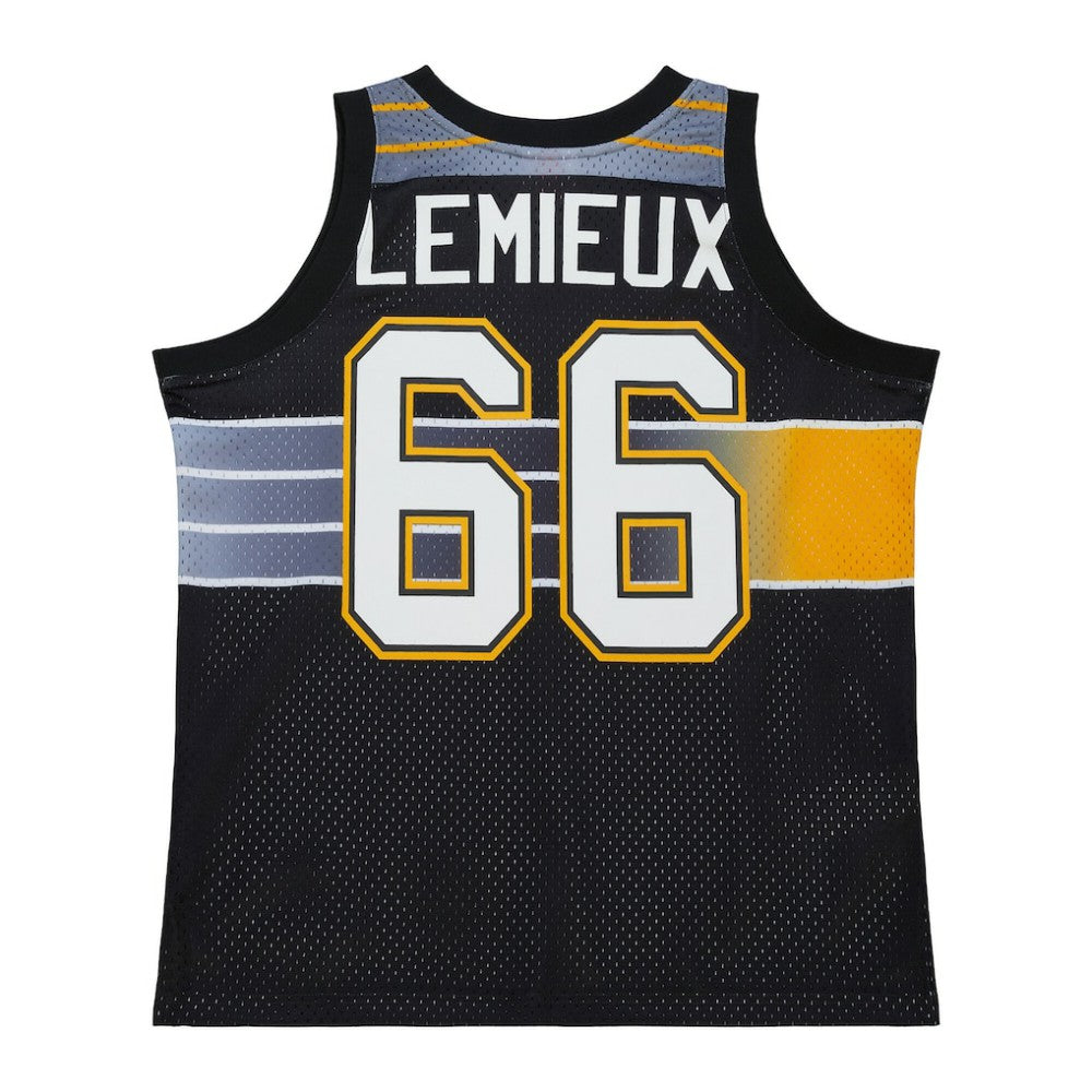 Mario Lemieux Pittsburgh Penguins Mitchell & Ness Unisex Maxxed Out Fashion Basketball Jersey Black