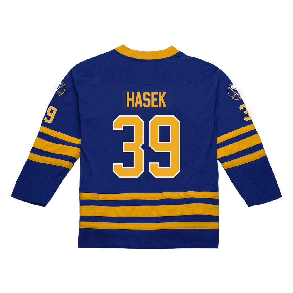 Dominik Hasek Buffalo Sabres Mitchell & Ness 1995-96 Power Play Jersey Royal