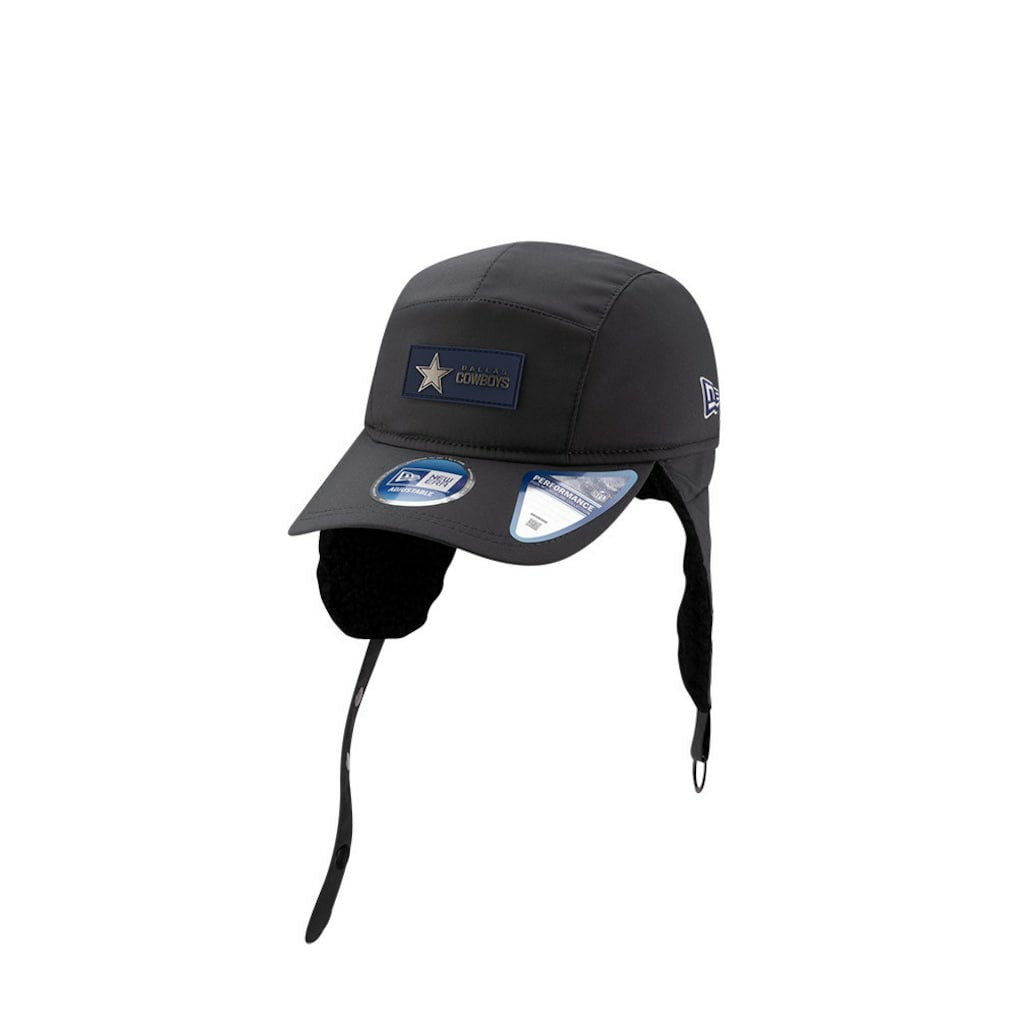 Dallas Cowboys New Era 2025 Sideline Cold Weather Runner Dog Ear Adjustable Hat - Charcoal outlet