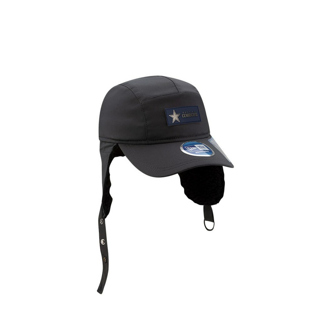 Dallas Cowboys New Era 2025 Sideline Cold Weather Runner Dog Ear Adjustable Hat - Charcoal outlet