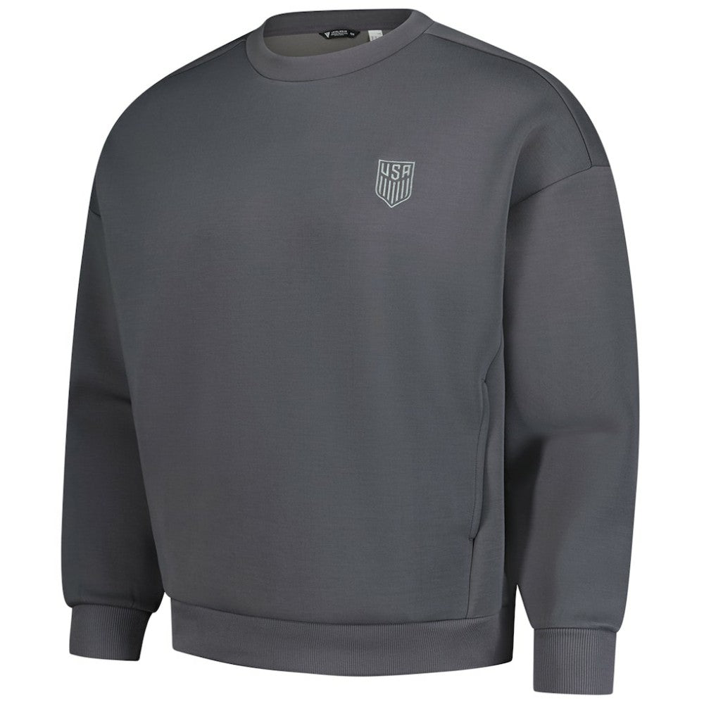 USMNT Levelwear Luxe Signature Lineage Tri-Blend Pullover Sweatshirt - Gray on sale