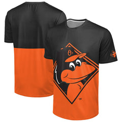 Baltimore Orioles FOCO Big Logo Mascot T-Shirt - Black/Orange