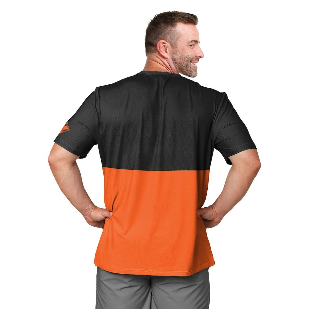 Baltimore Orioles FOCO Big Logo Mascot T-Shirt - Black/Orange