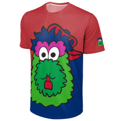Philadelphia Phillies FOCO Big Logo Mascot T-Shirt - Red/Royal