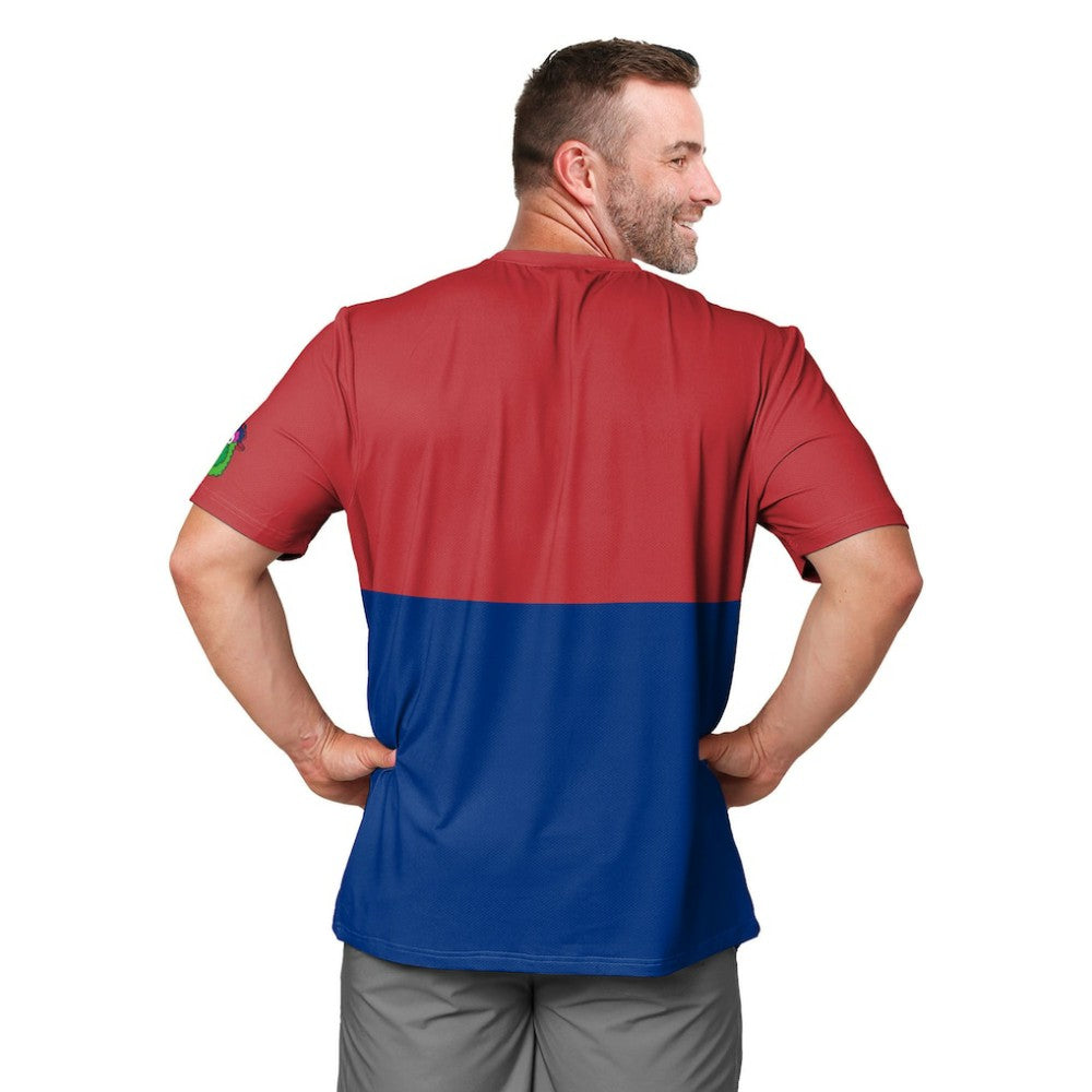 Philadelphia Phillies FOCO Big Logo Mascot T-Shirt - Red/Royal
