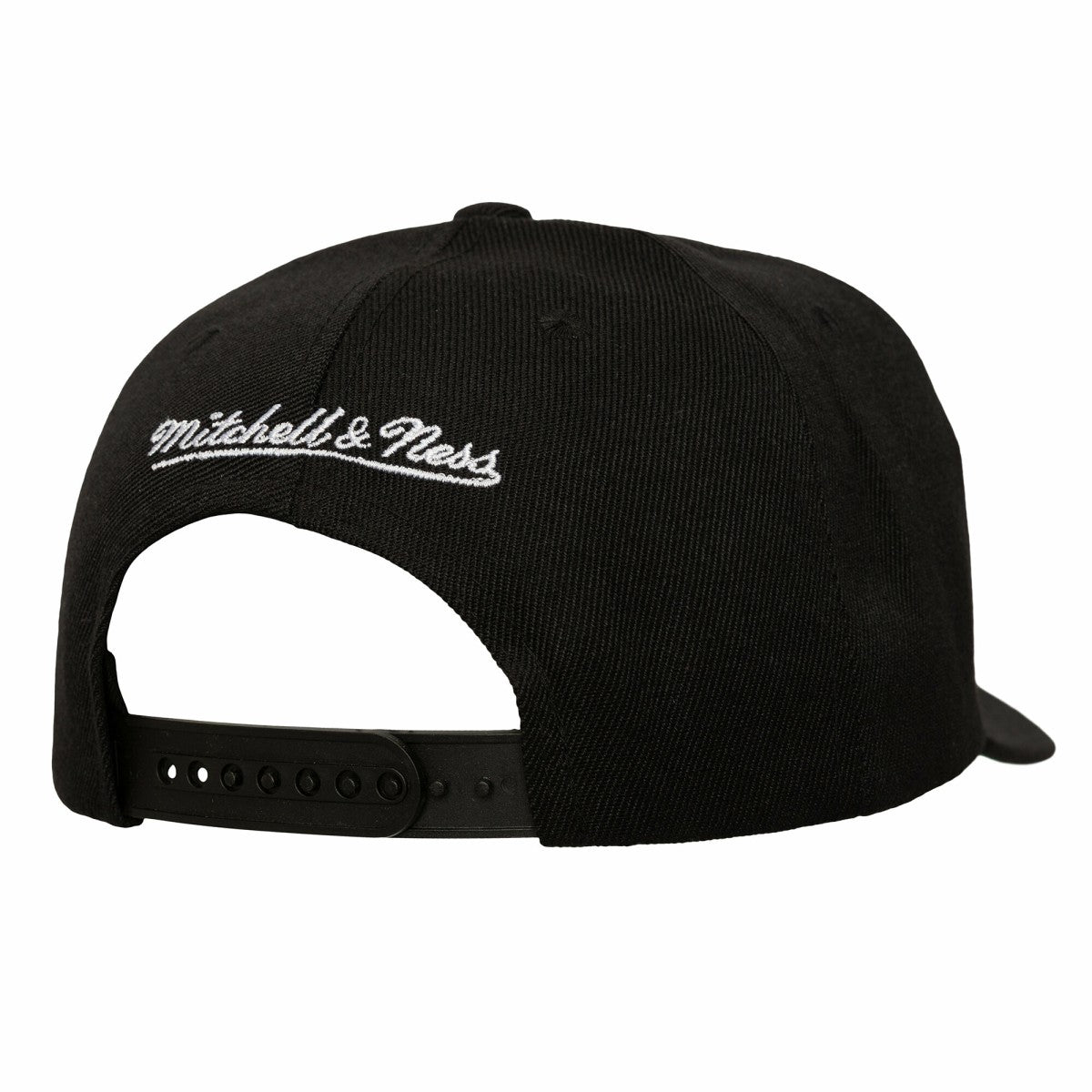 Phoenix Suns Busted Logo Wordmark Wrap-Around Pro Pinch Adjustable Hat - Black | Mitchell & Ness shop