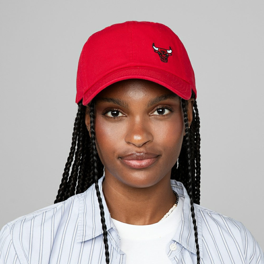 Chicago Bulls Women's Micro Lefty Adjustable Hat - Red | Mitchell & Ness sale