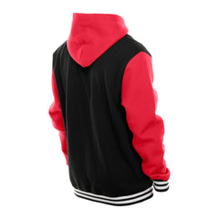Detroit Red Wings New Era Full-Snap Fleece Hoodie Jacket Black/Red