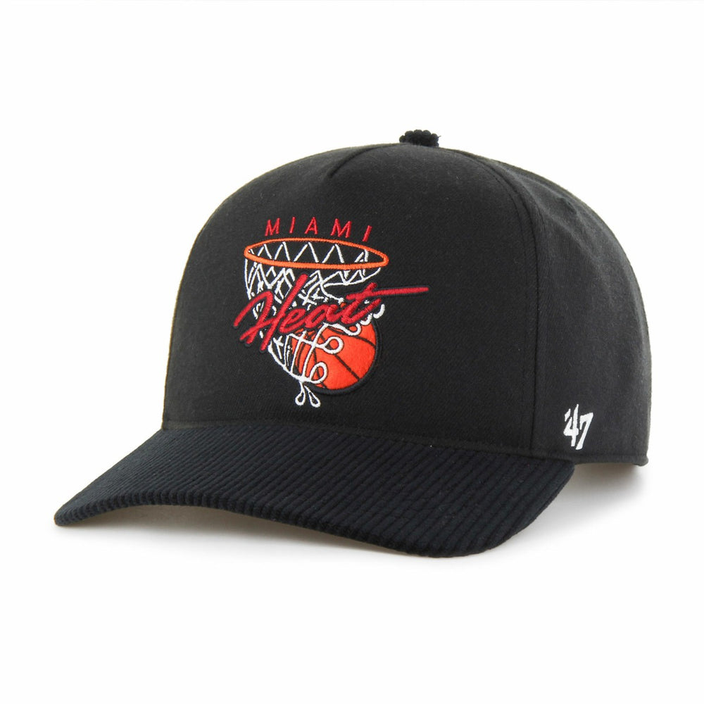 Miami Heat '47 Nothing But Net Hitch Adjustable Hat - Black | 47 brand for sale