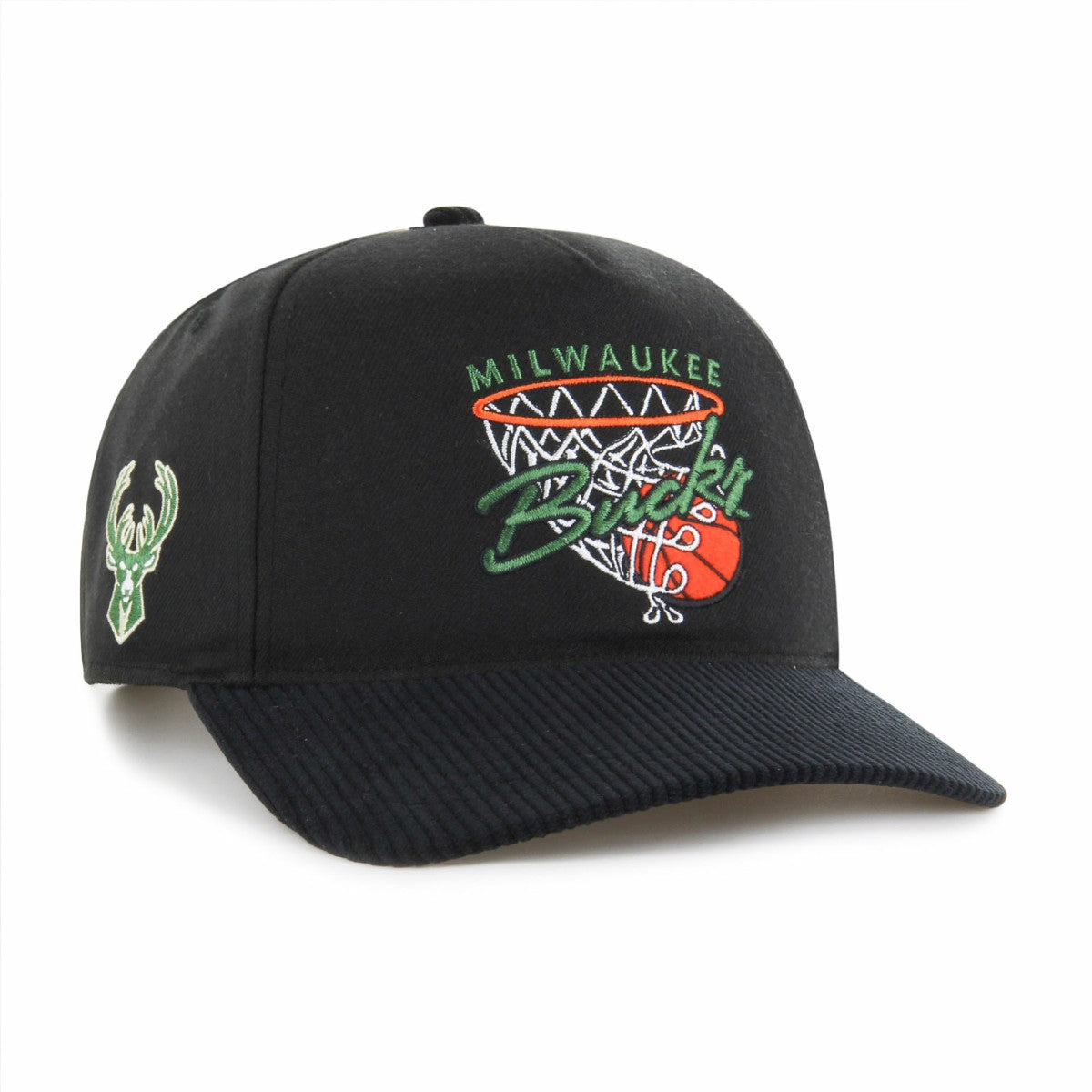 Milwaukee Bucks '47 Nothing But Net Hitch Adjustable Hat - Black | 47 brand on sale