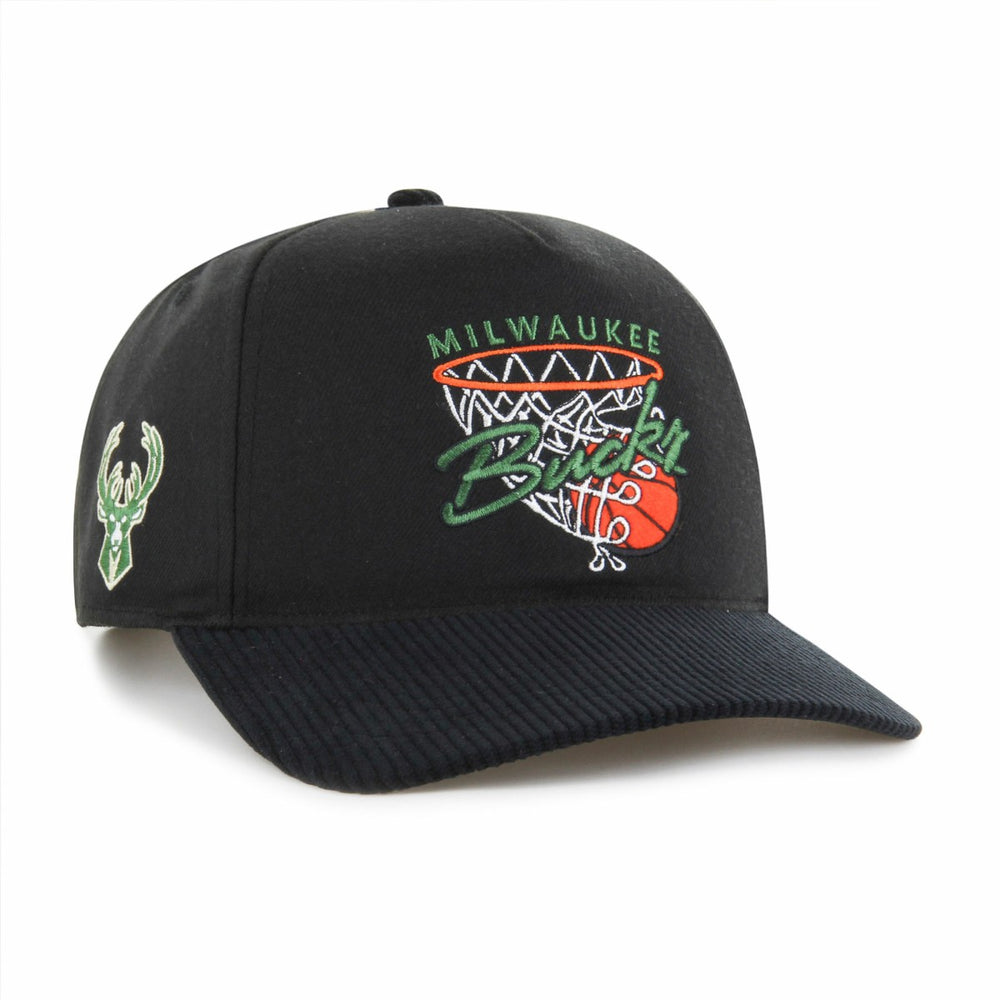 Milwaukee Bucks '47 Nothing But Net Hitch Adjustable Hat - Black | 47 brand on sale