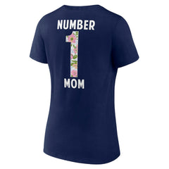 Dallas Cowboys Women's Floral Number 1 Mom V-Neck T-Shirt - Navy discount