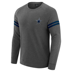 Dallas Cowboys J. Palmer Players Lounge Raglan Tri-Blend Sweatshirt - Dark Heather Gray online