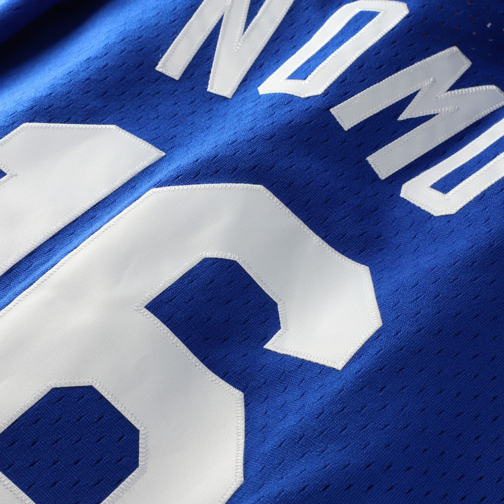 Hideo Nomo Los Angeles Dodgers Cooperstown Collection Mesh Batting Practice Button-Up Jersey - Royal | Mitchell & Ness