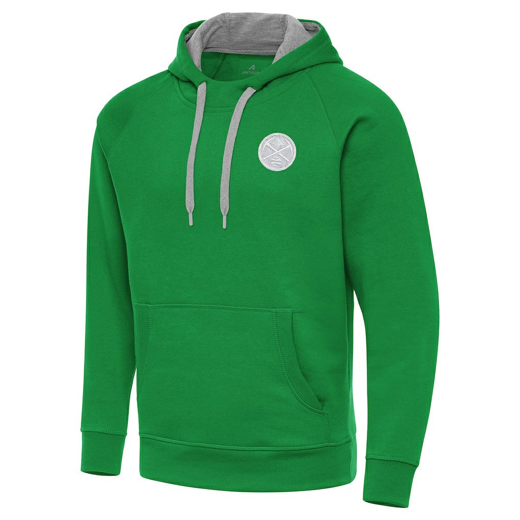 Denver Nuggets Antigua St. Patrick's Day Victory Raglan Pullover Hoodie sale - Kelly Green sale