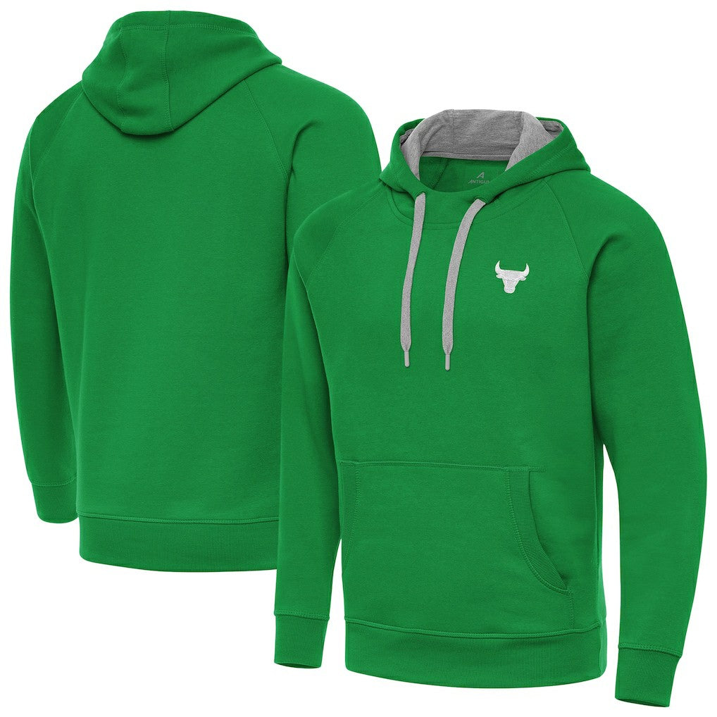 Chicago Bulls Antigua St. Patrick's Day Victory Raglan Pullover Hoodie sale - Kelly Green sale