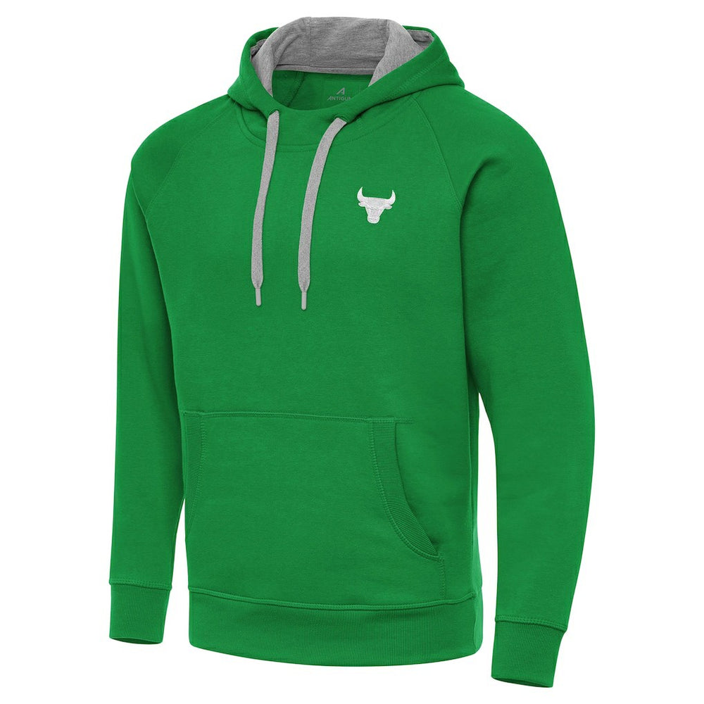 Chicago Bulls Antigua St. Patrick's Day Victory Raglan Pullover Hoodie sale - Kelly Green sale