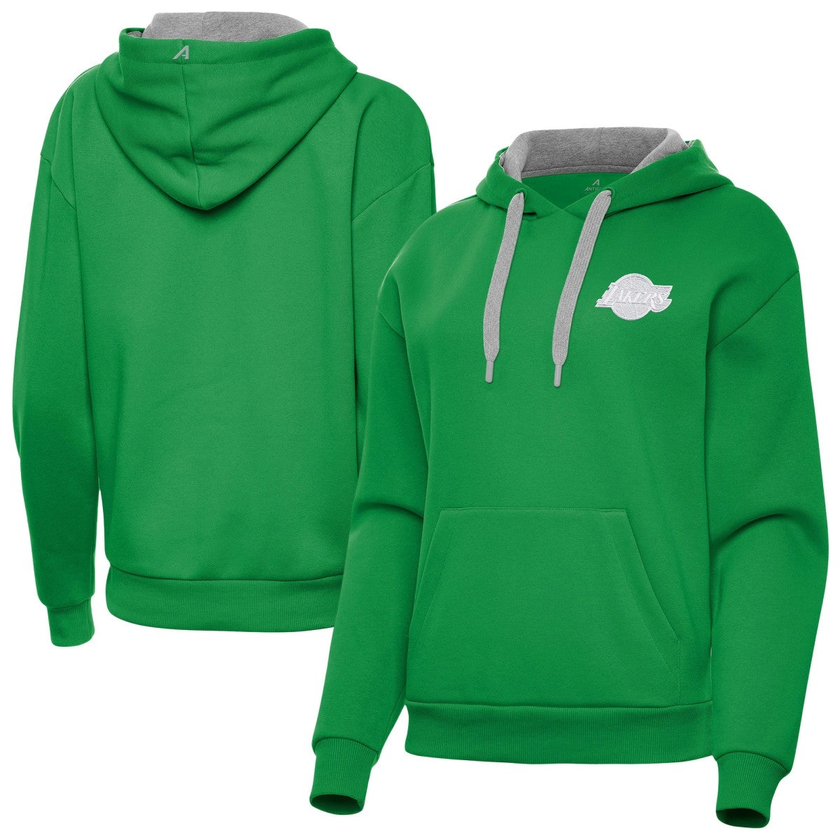 Los Angeles Lakers Antigua Women's St. Patrick's Day Victory Pullover Hoodie - Kelly Green discount