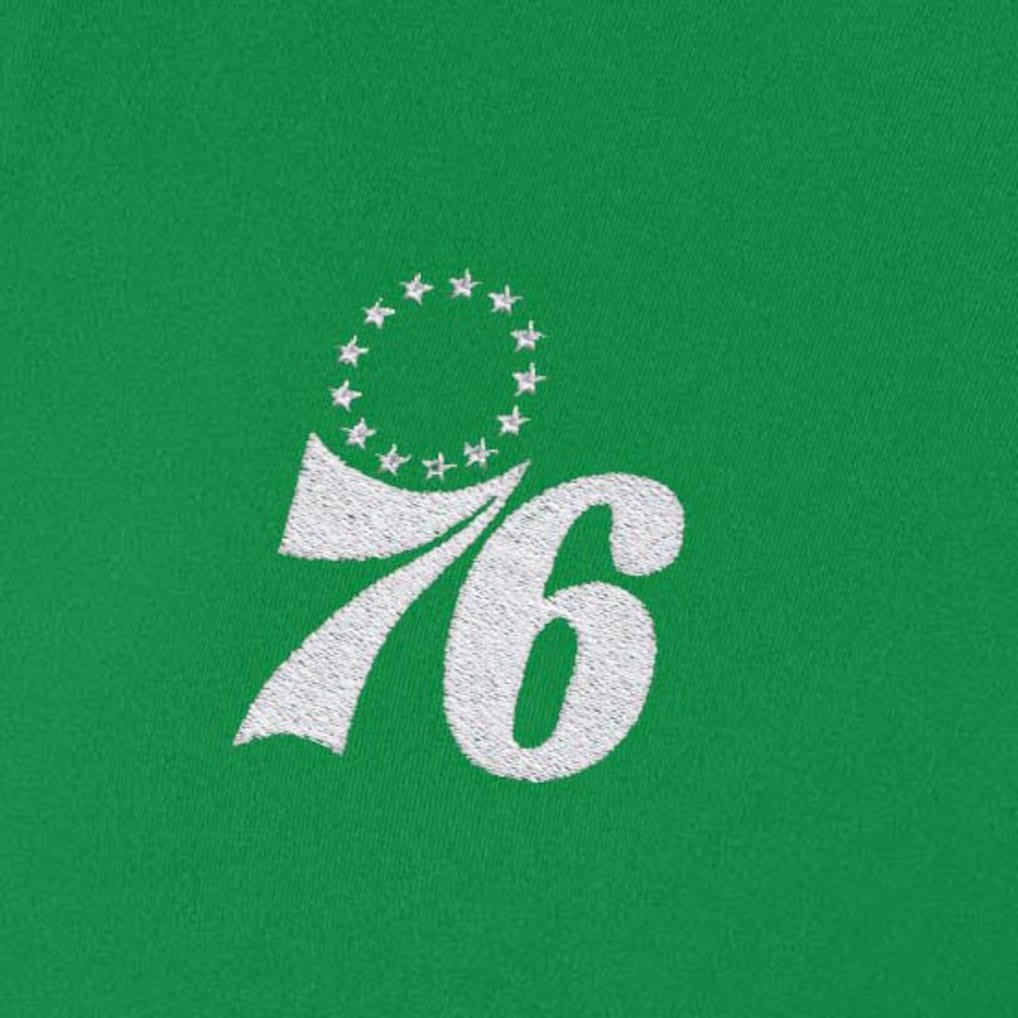 Philadelphia 76ers Antigua Women's St. Patrick's Day Intent Quarter-Zip Top - Kelly Green cheap
