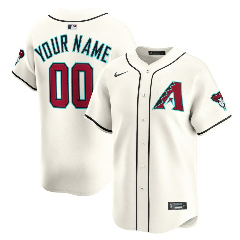 Arizona Diamondbacks Home Limited Custom Jersey - Cream | Nike