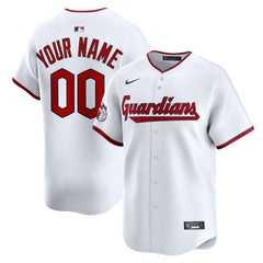 Cleveland Guardians Home Limited Custom Jersey - White | Nike