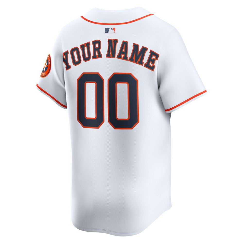Houston Astros Home Limited Custom Jersey - White | Nike