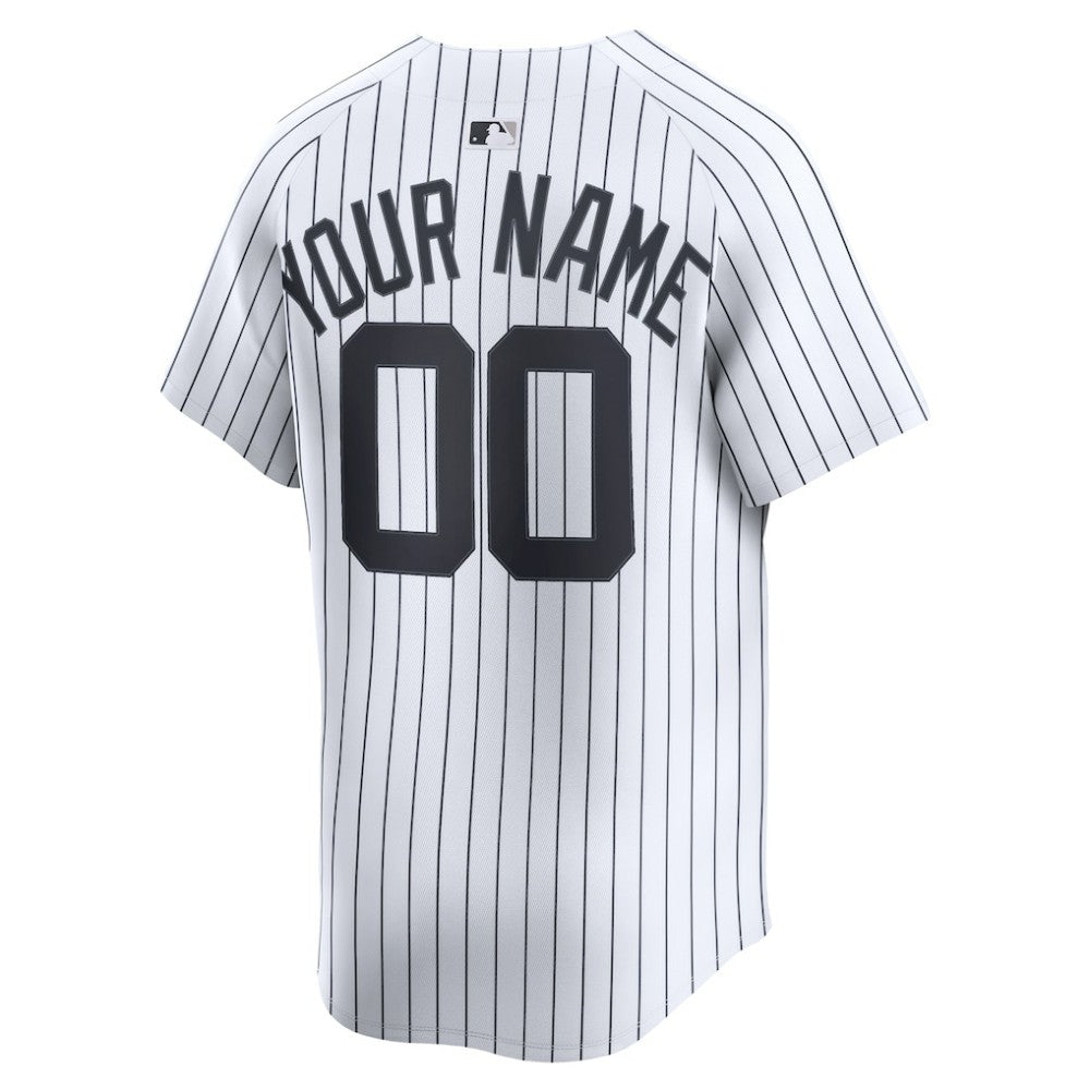 New York Yankees Home Limited Custom Jersey - White | Nike