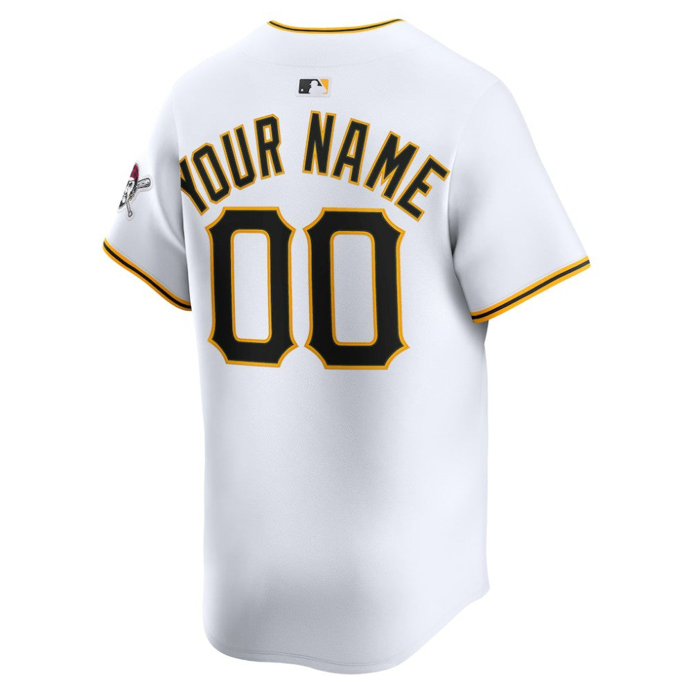 Pittsburgh Pirates Home Limited Custom Jersey - White | Nike