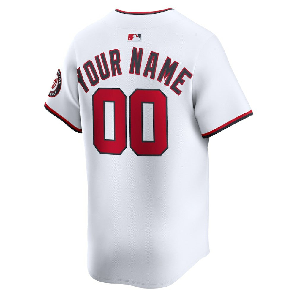 Washington Nationals Home Limited Custom Jersey - White | Nike