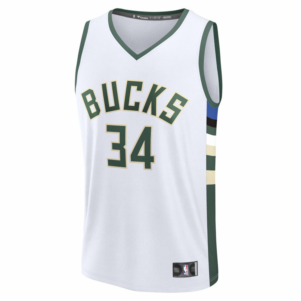 Giannis Antetokounmpo Milwaukee Bucks Fast Break Replica Player Jersey - Association Edition - White | Fanatics on sale
