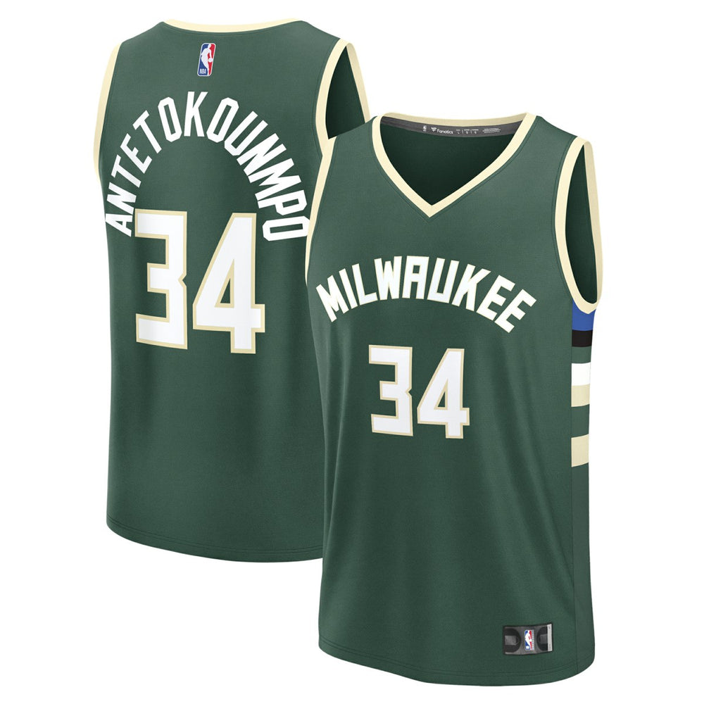 Giannis Antetokounmpo Milwaukee Bucks Youth Fast Break Replica Player Jersey - Icon Edition - Hunter Green | Fanatics sale