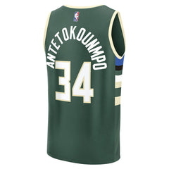 Giannis Antetokounmpo Milwaukee Bucks Youth Fast Break Replica Player Jersey - Icon Edition - Hunter Green | Fanatics sale