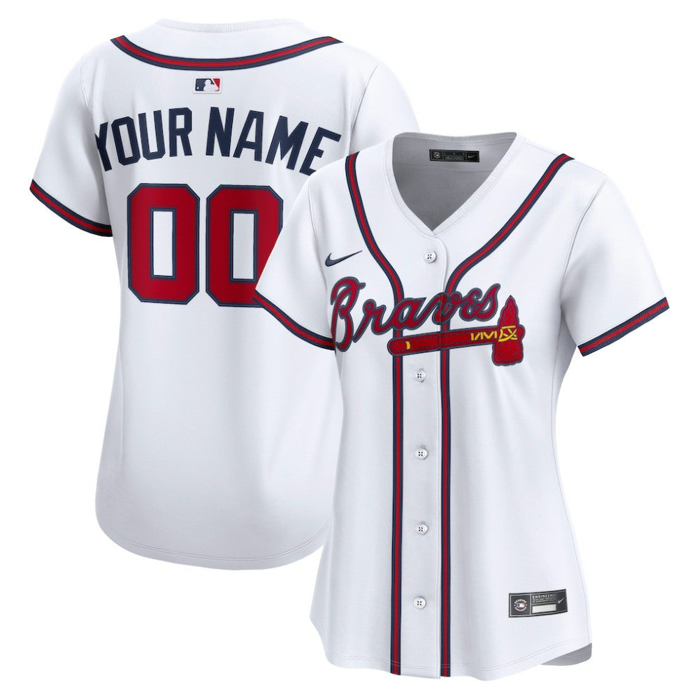 Atlanta Braves Women's Home Limited Custom Jersey - White | Nike