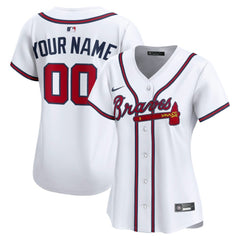 Atlanta Braves Women's Home Limited Custom Jersey - White | Nike